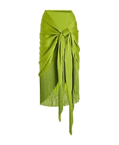 Fringed Mid-Length Skirt