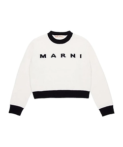 Logo-Intarsia Crew-Neck Jumper