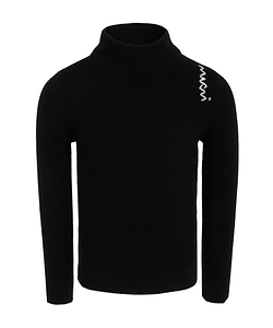 Marni Kids Logo Embroidered Turtleneck Knitted Jumper
