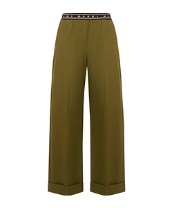 Marni Straight-Leg Logo Waistband Trousers