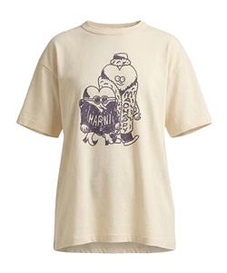 Marni + Madhappy Cream Cotton T-Shirt With Heart Guys Print