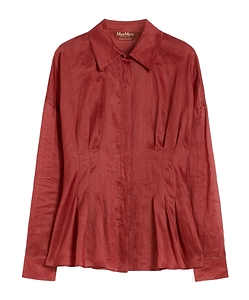 Corset-Detail Ramie Shirt