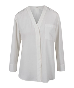's Max Mara Chicca V-Neck Poplin Shirt