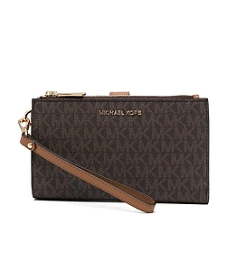 Michael Michael Kors Adele Logo Plaque Clutch Bag