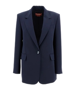 Max Mara Studio Bosco Single-Breasted Cady Blazer
