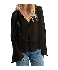 Michael Michael Kors Georgette V-Neck Blouse
