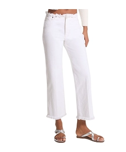 Michael Michael Kors Frayed Denim Cropped Jeans