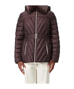 Michael Michael Kors Faux Fur Trim Packable Puffer Jacket