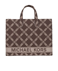 Michael Michael Kors Gigi Logo Jacquard Large Tote Bag