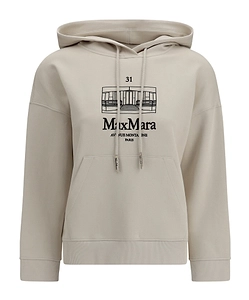 's Max Mara Andrea Logo Embroidered Drawstring Hoodie