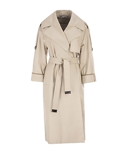 Max Mara The Cube Mtcutrench Belted Trench Coat