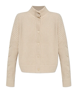 Max Mara Afelio High Neck Button-Up Cardigan