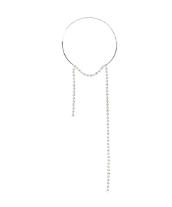 Mm6 Maison Margiela Logo Engraved Embellished Necklace