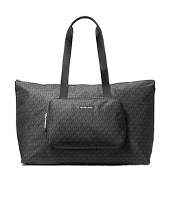 Michael Michael Kors Tanner Large Printed Signature Logo Reversible Packable Tote Bag