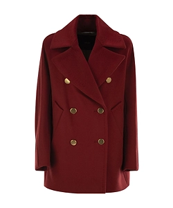 Max Mara Atelier Double-Breasted Long-Sleeved Coat