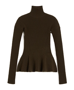 Max Mara Bolsena Turtleneck Peplem Jumper