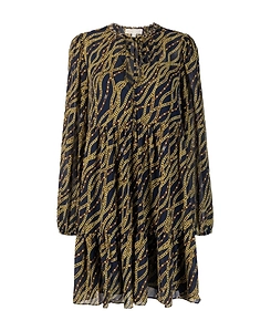 Michael Michael Kors V-Neck Long-Sleeved Mini Dress