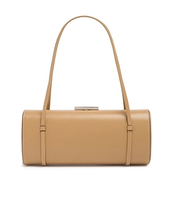 Natalie Barrel Leather Shoulder Bag