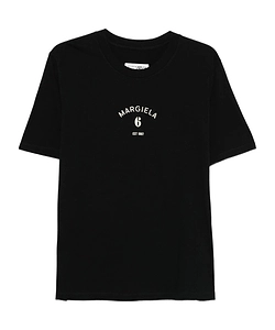 Mm6 Maison Margiela Logo Printed Crewneck T-Shirt