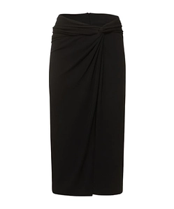 Pleated Mid-Length Skirt