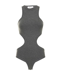 Plain Jersey Hollowed-Out Jumpsuit