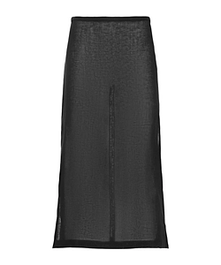 Side Split Medium Length Skirt
