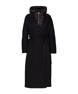 Long-Sleeved Hooded Coat