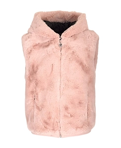 Faux-Fur Hooded Gilet