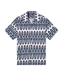 Abstract-Print Short-Sleeve Shirt