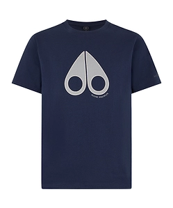Moose Knuckles Logo Printed Crewneck T-Shirt