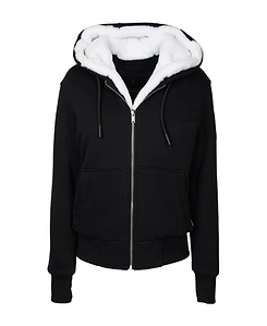 Plaque-Detail Zip-Fastening Jacket