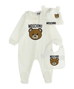 Bear Onesie, Bib, And Hat Set