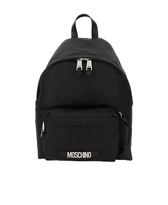 Moschino Logo Plaque Backpack
