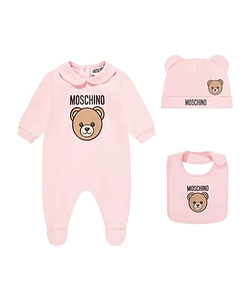 Moschino Kids Logo Printed Babygrow Set