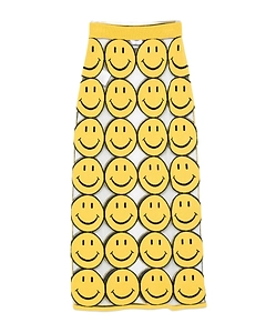 Smiley-Face Straight Skirt