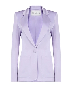 Crepe Satin Blazer