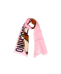 Teddy Bear Logo Pattern Scarf