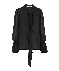 Lavalliere Ruffled Shirt
