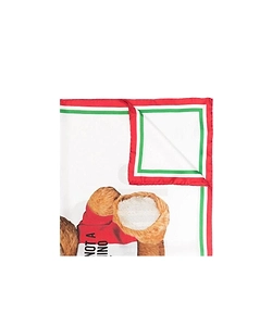 Teddy Bear-Print Silk Scarf