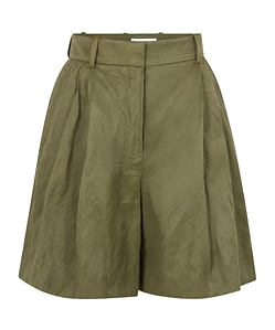 Wrinkled Cotton Tailored Shorts