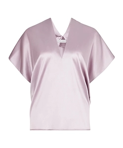 V-Neck Silk Top