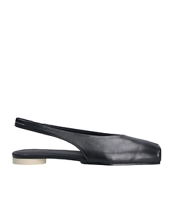 Mm6 Maison Margiela Square Toe Slingback Flat Shoes