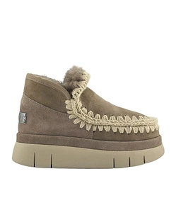 Mou Shearling Trim Platform Boots