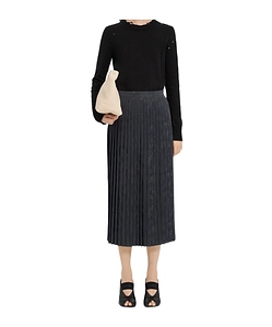 Mm6 Maison Margiela Zipped Pleated Skirt