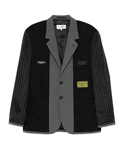 Pinstripe Panelled Blazer