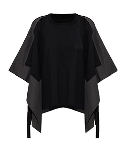 Mm6 Maison Margiela Round-Neck Panelled Blouse