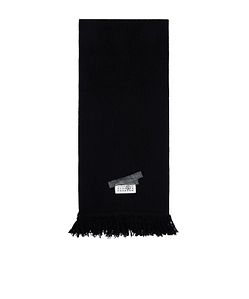 Tape Label Wool Scarf