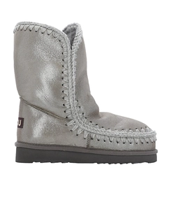 Mou Eskimo 24 Metallic Whipstitch-Trim Boots