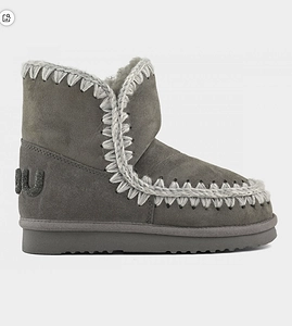 Mou Eskimo 18 Glitter Logo Slip-On Ankle Boots