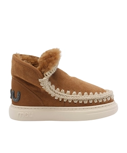Mou Glitter Logo Suede Boots